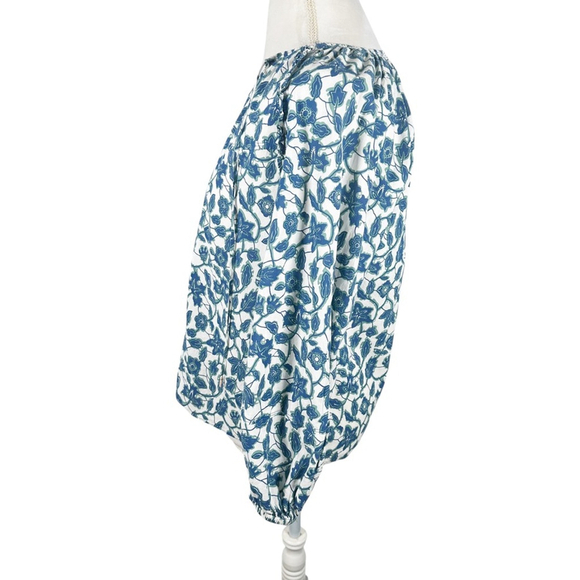 Derek lam 10 Crosby Kasha Floral Peasant Top Boho Beachy Boxy Blouse Size 2 = S - Picture 6 of 11